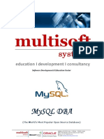 Fdocuments - in - Mysql Dbamysql Dba Mysql Dba This Mysql Database Administration Course Is Designed