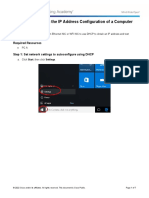 NEW Lab 1 - Determining The IP Address Configuration of A Computer