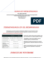 Clase Terminologia en Hematologia