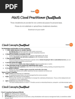 Certified Cloud Practitoner CheatSheet