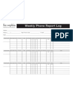 1280 Weekly Phone Report Log