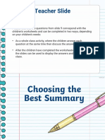 X. Eng Week 7 Lesson 1 Choosing The Best Summary