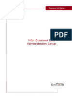 Infor Business Unit Setup Guide