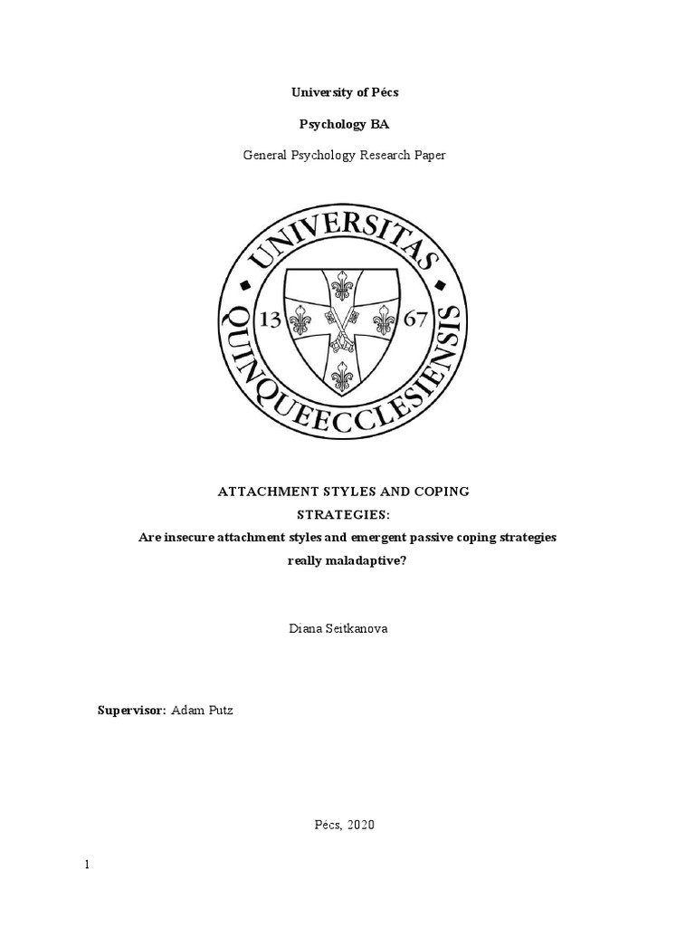 General psychology research paper pdf attachment theory
