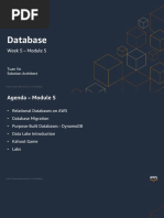 Cloud AWS - Database on AWS