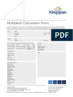 Kingspan - Multideck - Calculation From - 0219 - UK