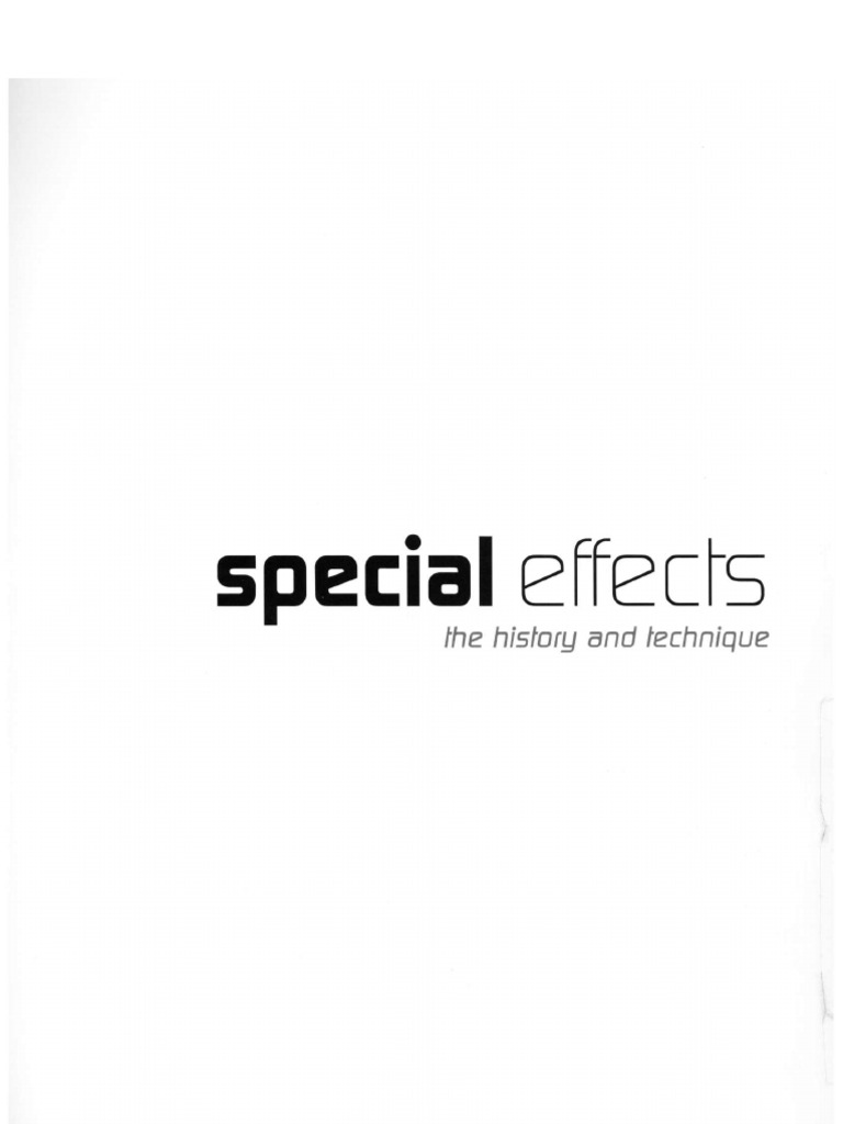 Special Effects The History and Techniques PDF