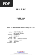 Apple Annual Report - 2000