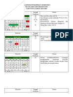 Kalender Pendidikan Semester I Dan Ii