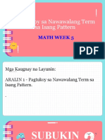 Math Week 5 Nwawalang Pattern