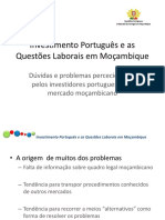 Investimento Portugues Questoes Laborais Mocambique