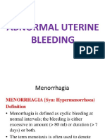 Abnormal Uterine Bleeding