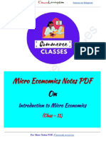 Class 11 Micro Economics Chapter 1 Notes PDF