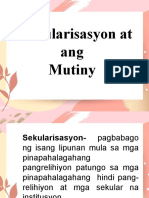 Sekularisasyon at Ang Mutiny