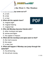 Journey To The West Quiz