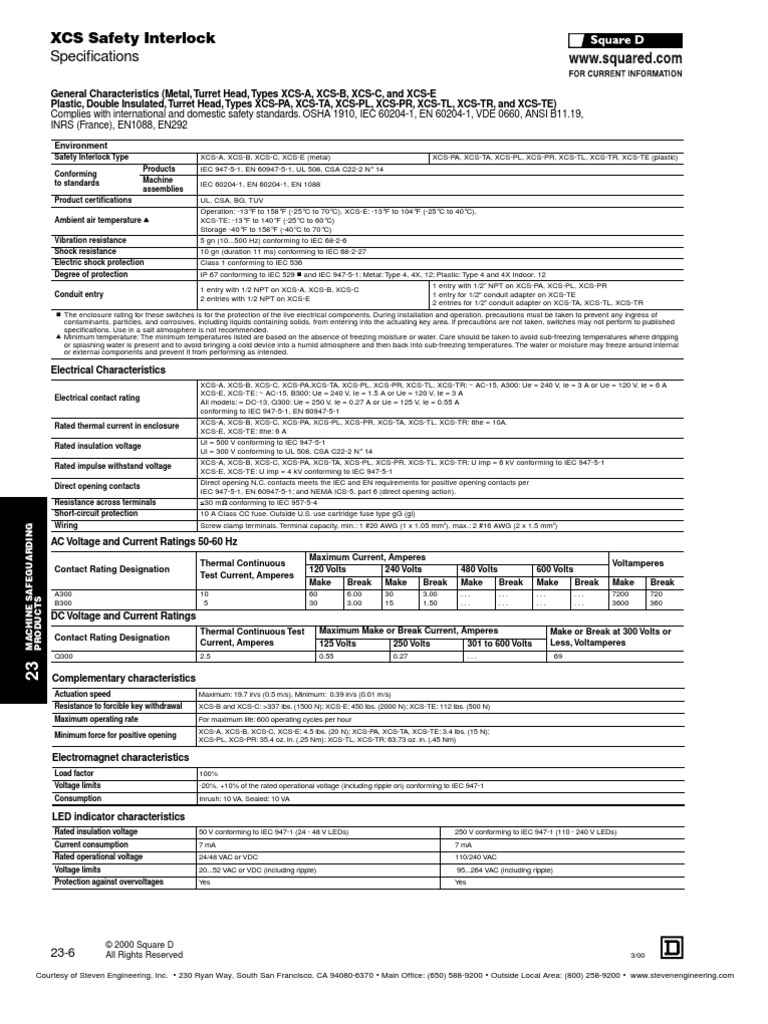 45SAFETY Interlock Switches | PDF | Switch | Electrical Connector