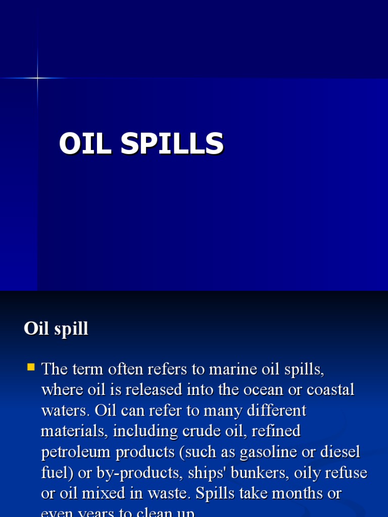 Oil Spills PDF Oil Spill Earth Sciences