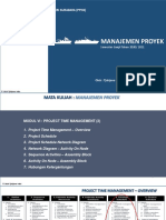 Materi Manajemen Proyek - Modul Vi - Project Time MGMT 2 - Sept 2020