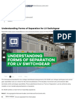 Understanding Forms of Separation For LV Switchgear