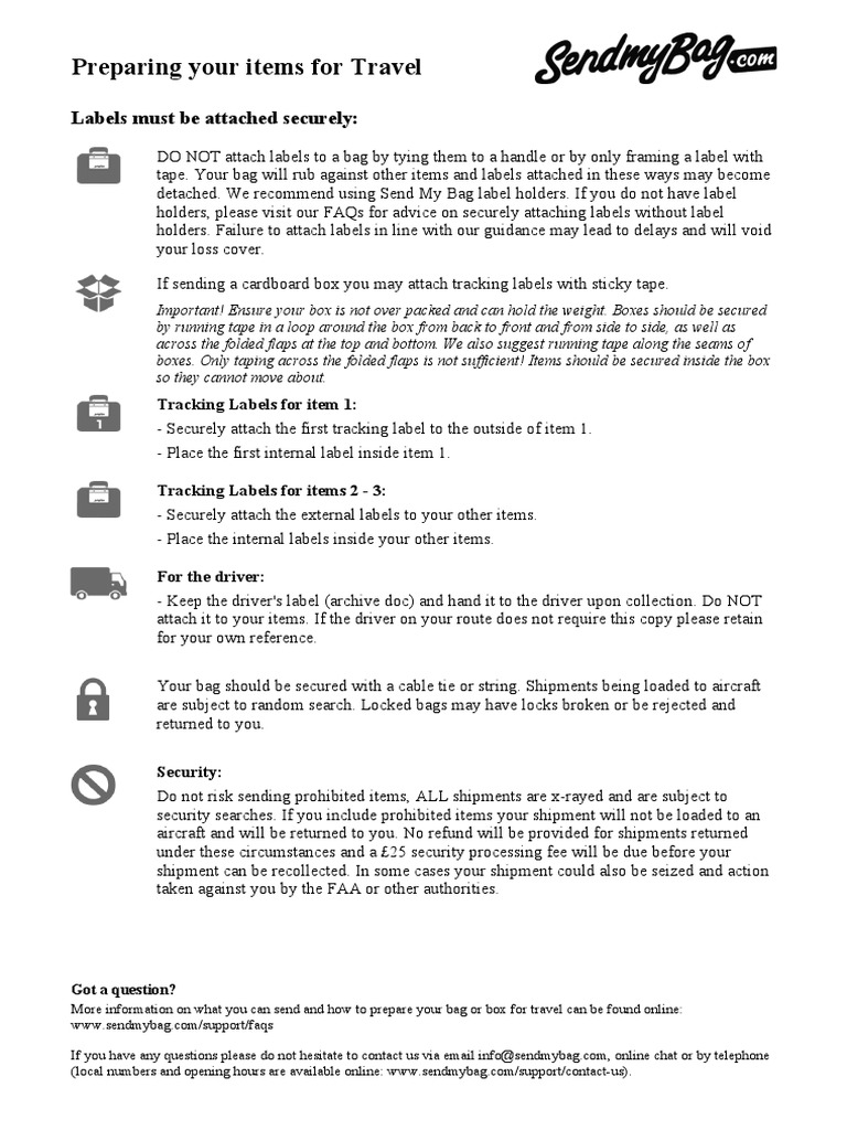 Preparing Your Items for International Travel: A Guide to Properly ...