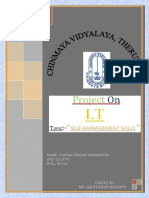 (STD-X) IT Project (Self Management Skills) - Durga Prasad Mahapatra