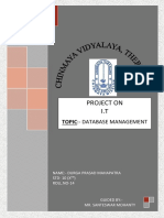 (STD-X) IT Project (Database Management Skills) - Durga Prasad Mahapatra
