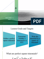 Math 8 Week 1-2 Part 3 - Perfect Square Trinomials