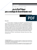 SCHNEIDER, Sérgio e Fabiano ESCHER, 2011,  A Contribuição de Karl Polanyi para a sociologia do desenvolvimento rural