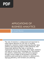 Applications of Business Analytics