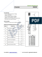 2SA496 Silicon PNP Power Transistor Datasheet
