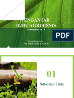 Pengantar Ilmu Agribisnis: Pertemuan Ke-3