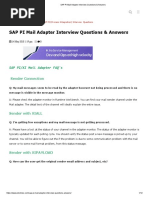 SAP PI Mail Adapter Interview Questions & Answers