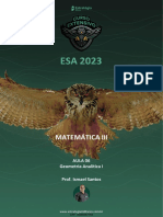 Geometria Analítica I - ESA 2023