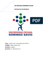 Universidad Privada Domingo Savio: Administracion de Empresas