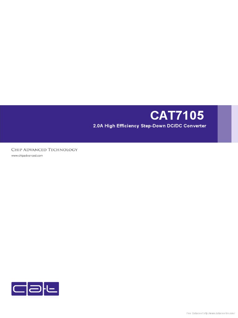Cat 7105 | PDF | Mosfet | Capacitor