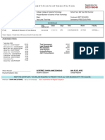 Certificate of Registration Registration No:: Code Subject Unit Class Days Time Room Faculty