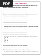 Topical Questions For Lesson 11 Alkali Metals