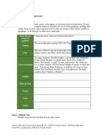 Literature 101 Assignment: Step 1: Graphic Organizer