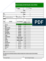 Check List de Inspeção Semanal para Ponte Rolante, Talha e Pórtico