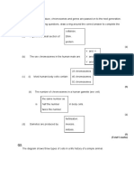 Human reproduction and genetics questions