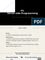 Lec 04 - PHP 1 Server Side Prog