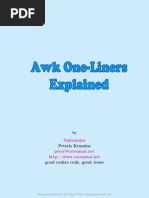 Awk One Liners Explained