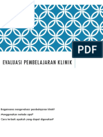 Evaluasi Pembelajaran Klinik