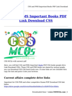 CSS and PMS Important Books PDF Link Download