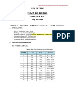 Practica 5 - Ley de Ohm