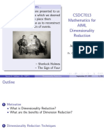 HAIMLC501 MathematicsForAIML Lecture 16 Dimensionality Reduction SH2022