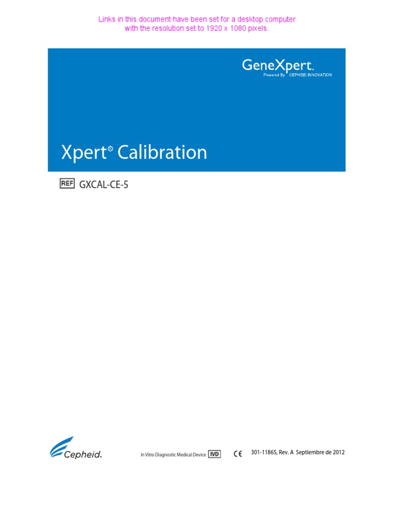 Xpert Calibration Package Insert (Spanish) PDF
