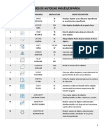 Comandos de Autocad Ingles Espanol