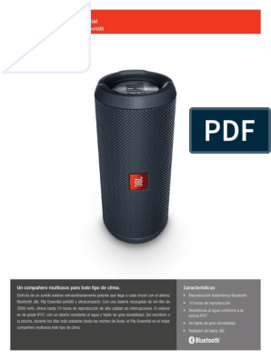 Altavoz Bluetooth JBL Flip Essential 2 (20 W - Autonomía: Hasta 10 horas)