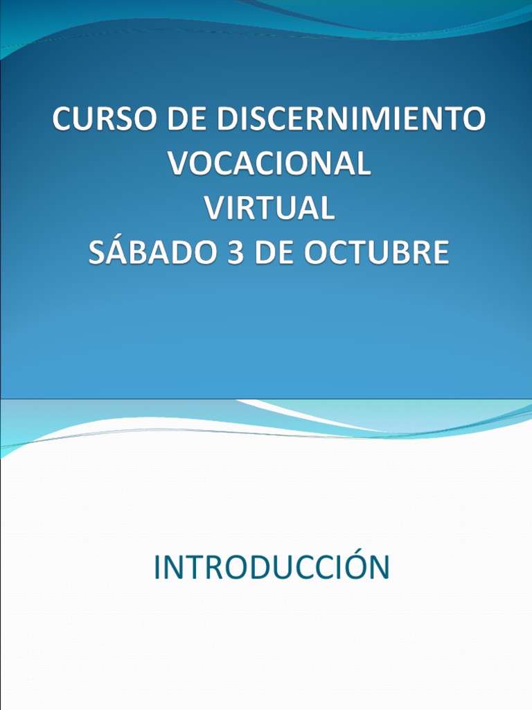 Discernimiento Vocacional en el NT | PDF | Ciencias sociales | Filosofía